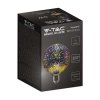Żarówka LED V-TAC 3W E27 filament gwiazdy 3D kula glob G125 VT-2233 3000K 40lm